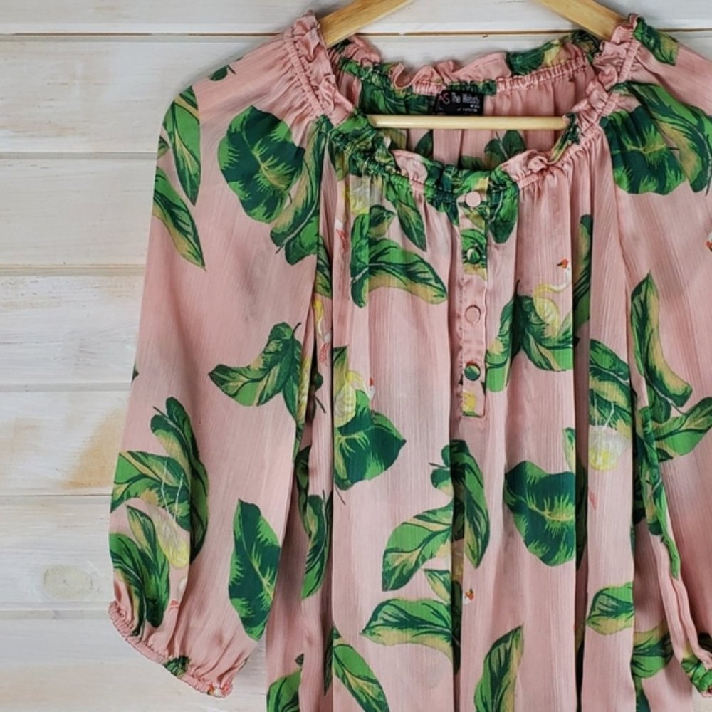 3/$25 The Webster at Target Blouse Flamingo